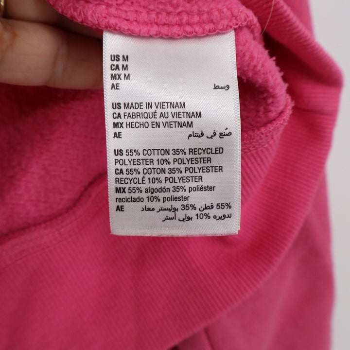 ON-34th Womens Pink Crewneck Sweatshirt Cotton Blend Fleece Size M