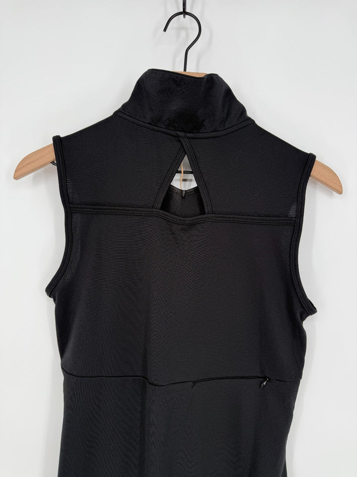 Adidas Golf Dress Girls 13-14 Black Trefoil Logo Mesh Keyhole Back Sleeveless