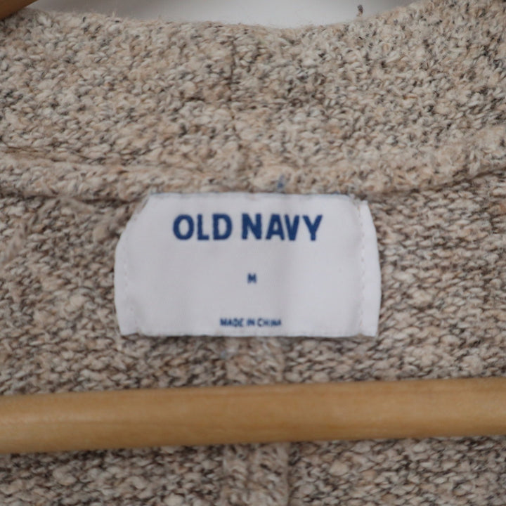 Old Navy Womens Beige Marled Open Front Longline Cardigan Sweater Medium