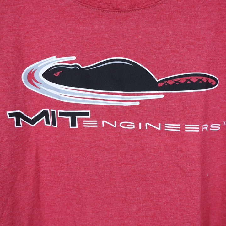 Colosseum MIT Engineers Women XL Red Heathered Short Sleeve Beaver T-Shirt