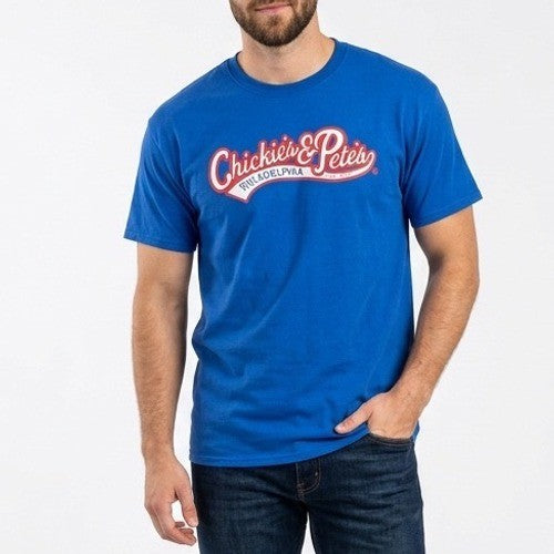 Gildan T-Shirt Mens 2XL Blue Chickies & Pete's Philadelphia Graphic Print Cotton
