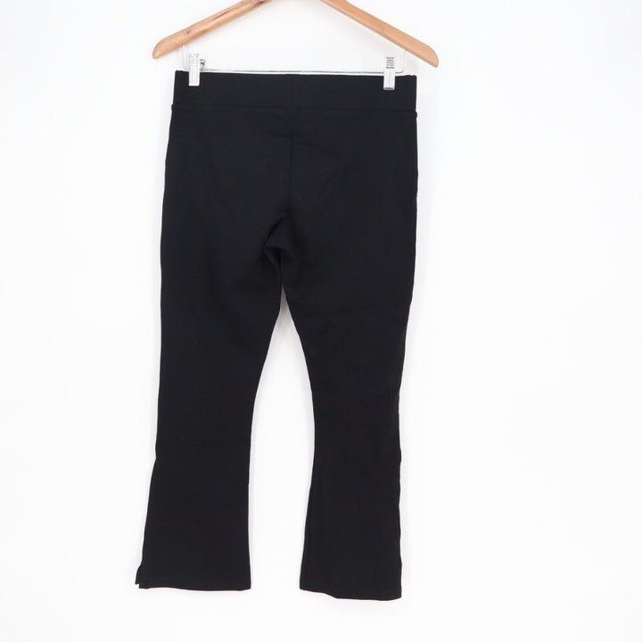American Giant Ponte Kick Flare Pants Womens 6 Black Stretch Streetwear Cropped