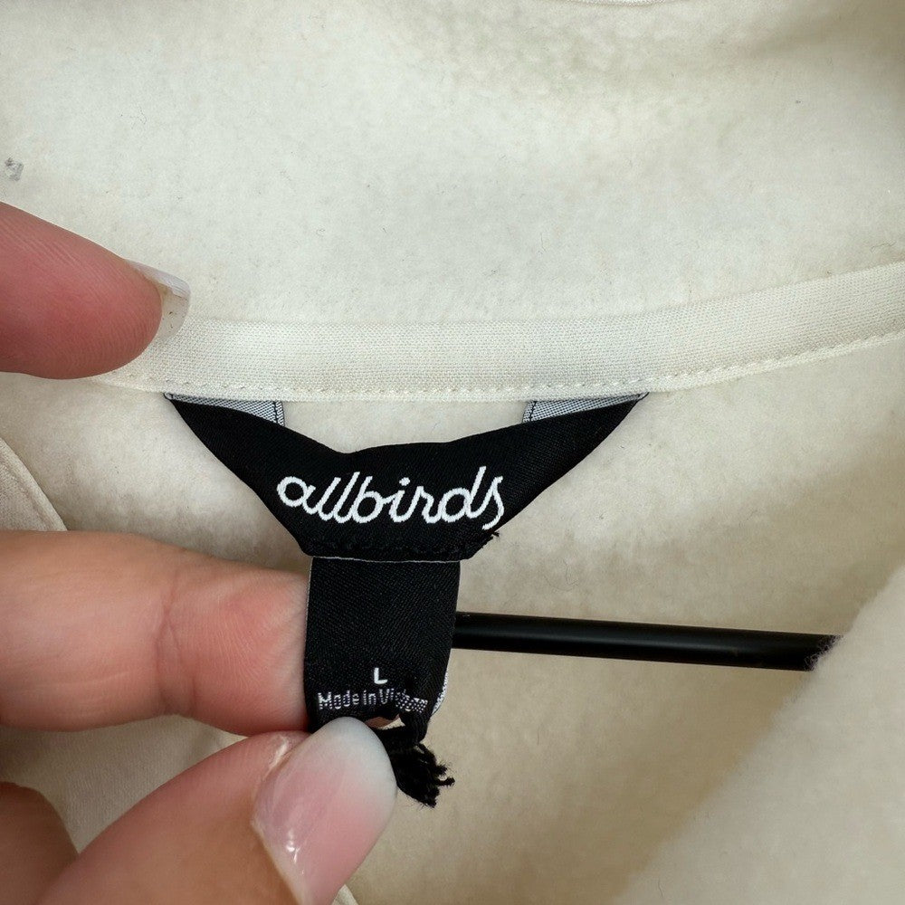 Allbirds Women's Fluff Fleece Pullover Natural White Size L