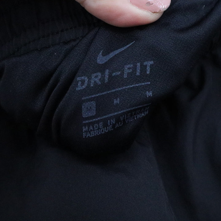 Nike Dri-FIT Womens Running Shorts Black Purple Colorblock Size M