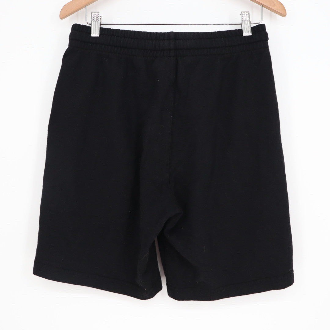 American Giant Men's Sweatshorts Black Cotton Elastic Wist Size S Made In USA
