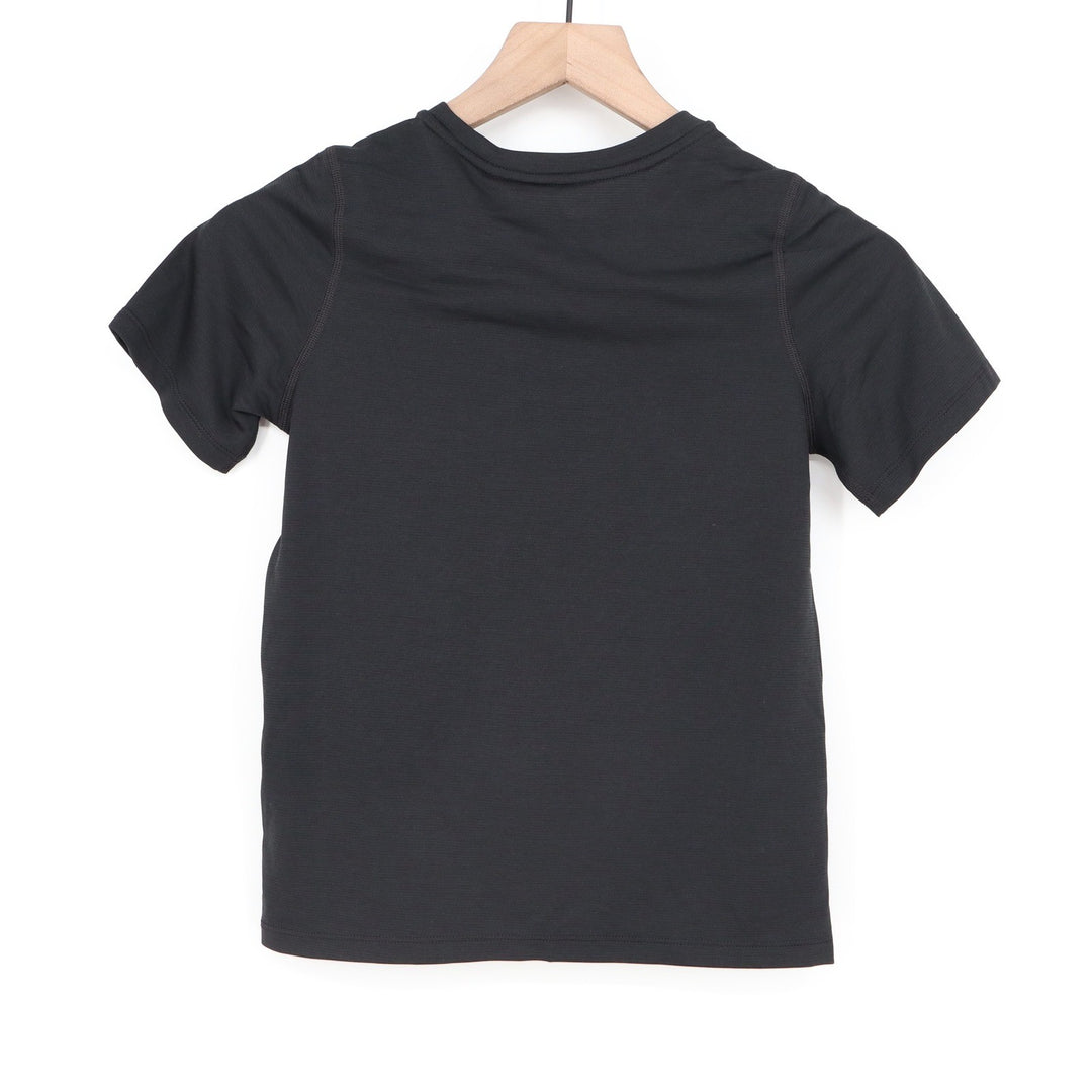 DSG Boys Movement Tee Pure Black Short Sleeve Athletic Shirt DAB14105 Size S 8-9