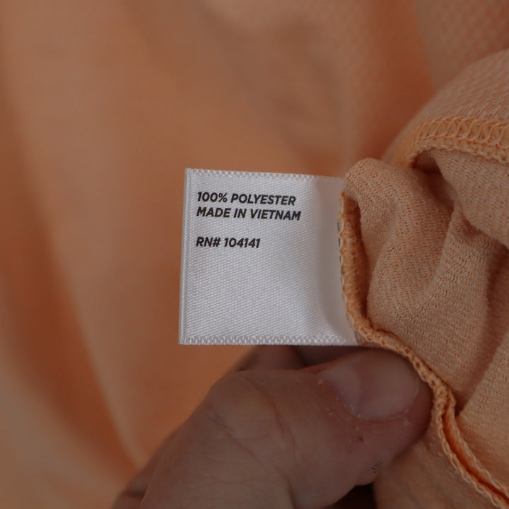 Walter Hagen Clubhouse Womens Sleeveless Golf Polo Peach Fuzz L NEW