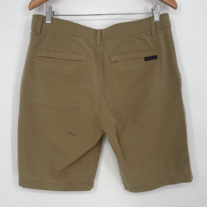 GERRY Mens Khaki Quick Dry Cargo Shorts Size 32 Outdoor Adventure