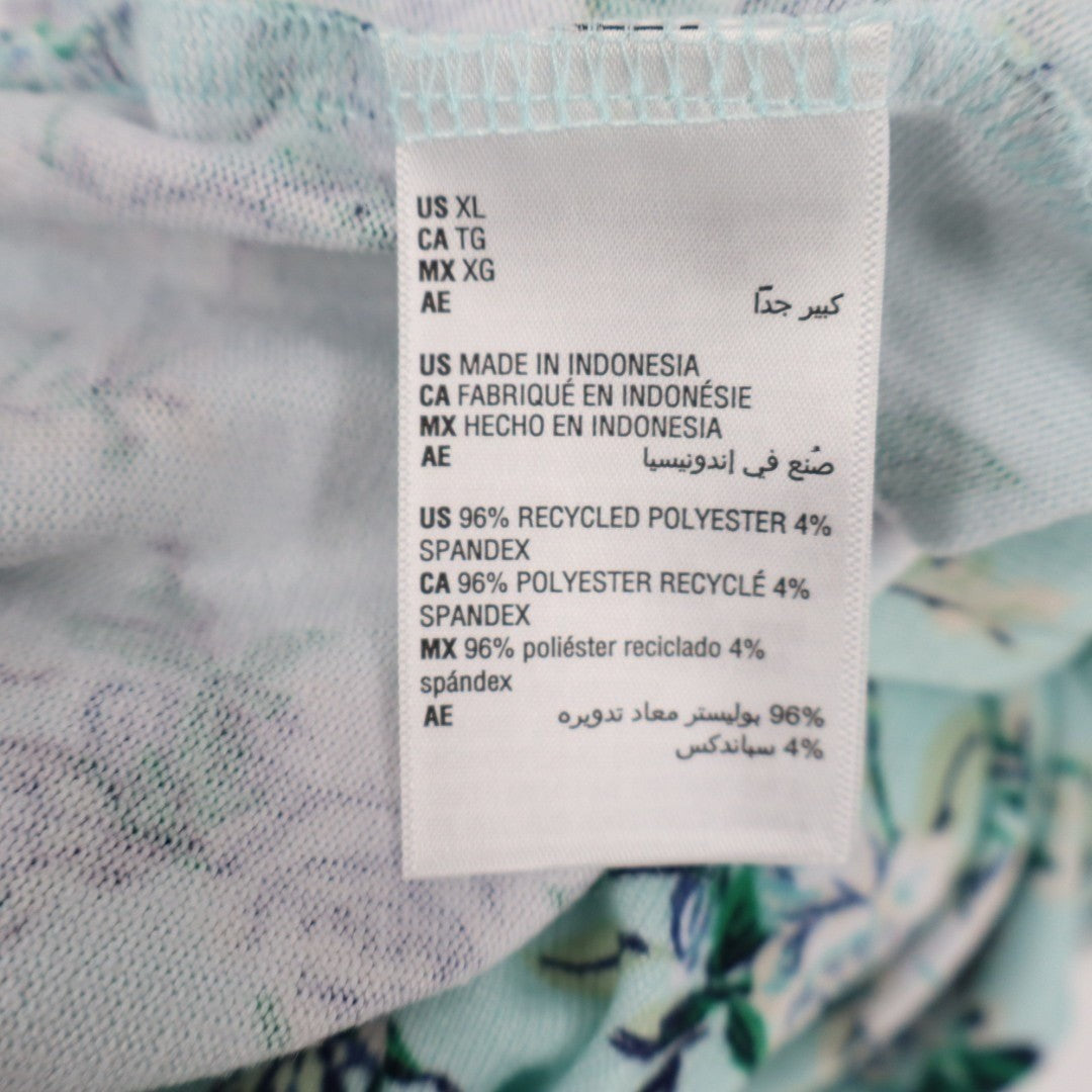 Charter Club Intimates 2-PC Pajamas Set Womens XL Blue Floral Stretch Straight