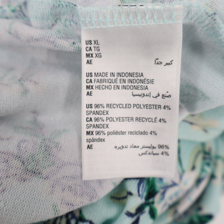 Charter Club Intimates 2-PC Pajamas Set Womens XL Blue Floral Stretch Straight