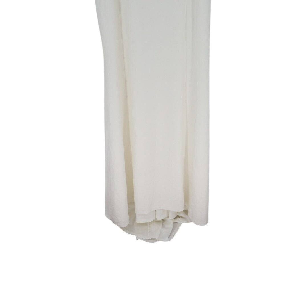 Lulus Blessed Romance Maxi Dress Womens 1X White Button Back Adjustable Strap