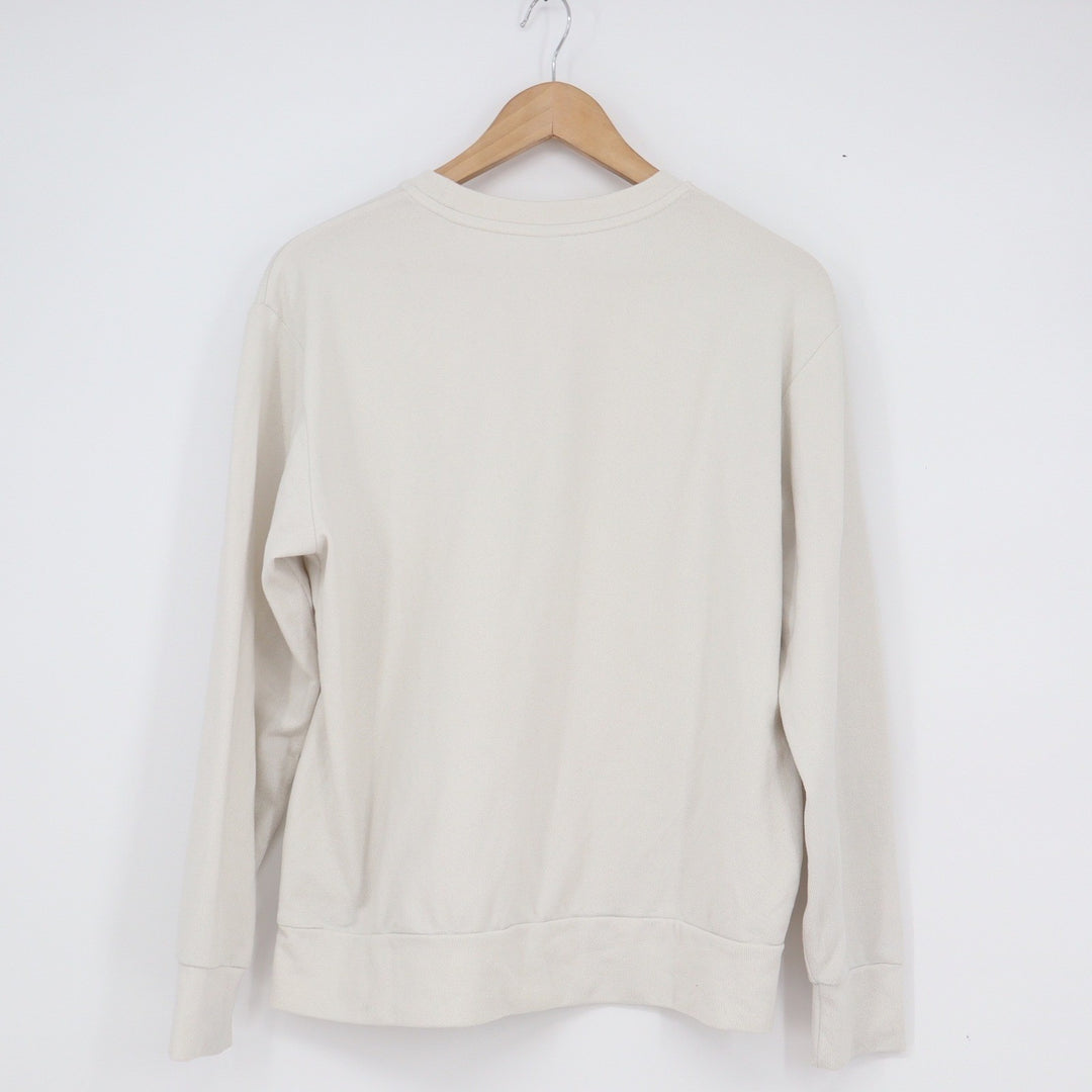 Uniqlo Men S Off White Cream Crewneck Sweatshirt Minimalist Basic