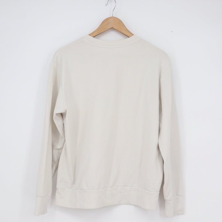 Uniqlo Men S Off White Cream Crewneck Sweatshirt Minimalist Basic