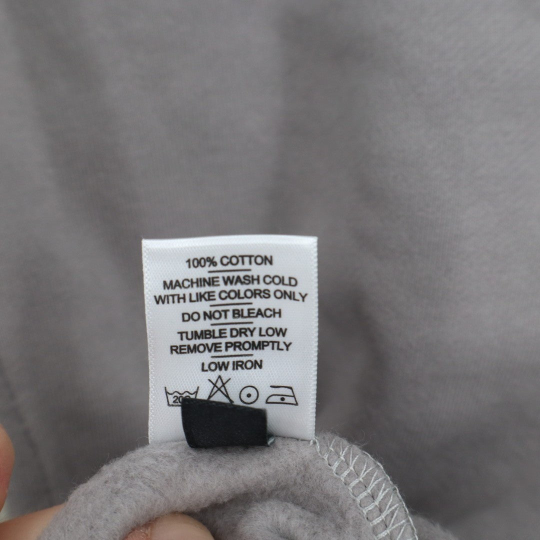 American Giant Midweight Hoodie Mens S Heather Gray Cotton Full Zip Fleece Lined