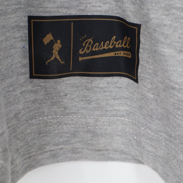 Baseballism Mens The Bat Bros Graphic T-Shirt Heather Gray Size M