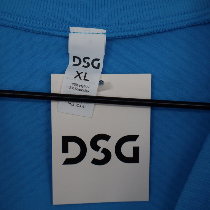DSG Momentum Seamless 1/4 Zip Pullover Aqua Blue Womens XL