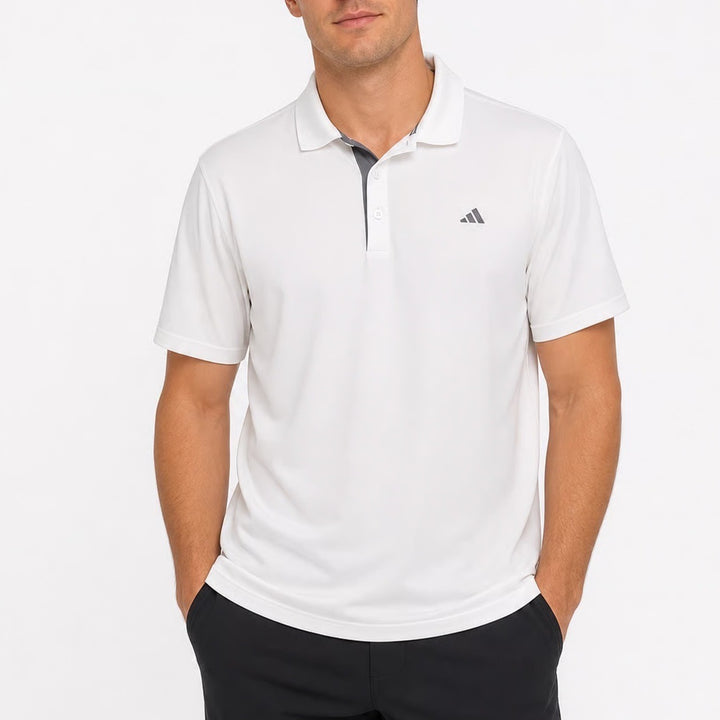 Adidas Mens Performance Polo Shirt White Recycled Polyester Size 2XL