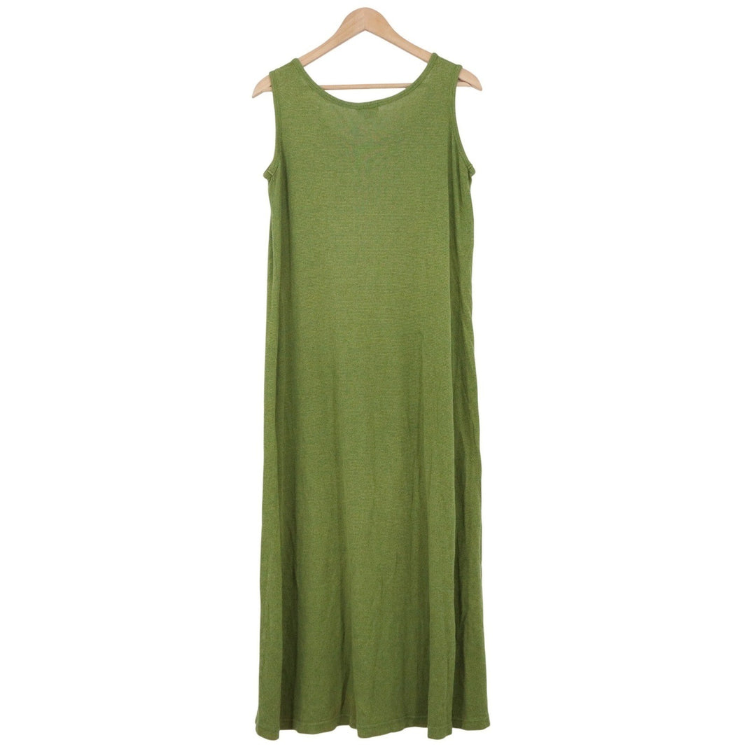 Gap Vintage Green Knit Sleeveless Scoop Neck Maxi Dress Large