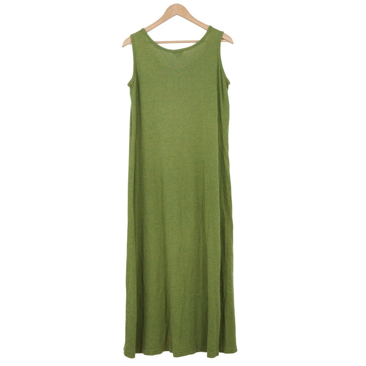 Gap Vintage Green Knit Sleeveless Scoop Neck Maxi Dress Large