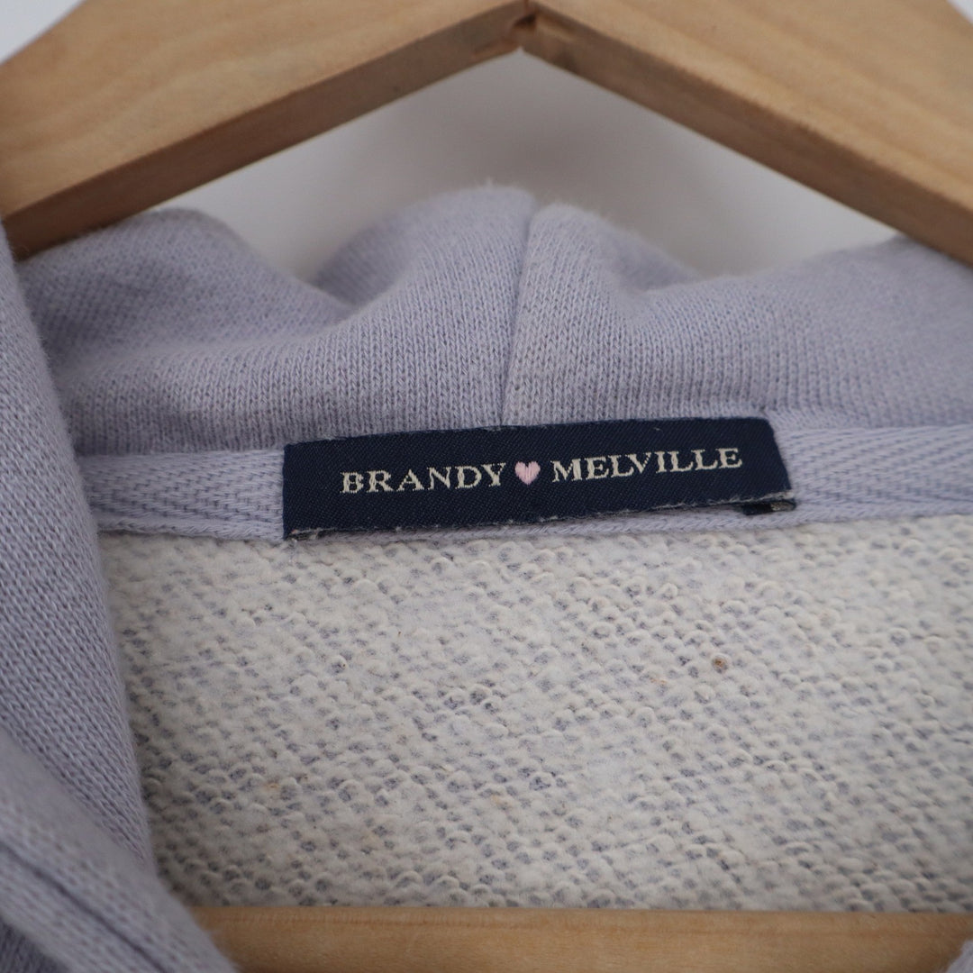 Brandy Melville Christy Full Zip Hoodie Lavender Purple Oversized Sweatshirt