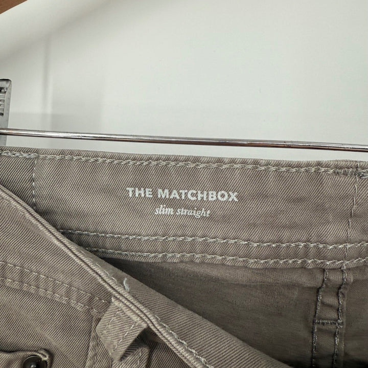 AG Adriano Goldschmied The Matchbox Slim Straight Pants Taupe Men Size 32