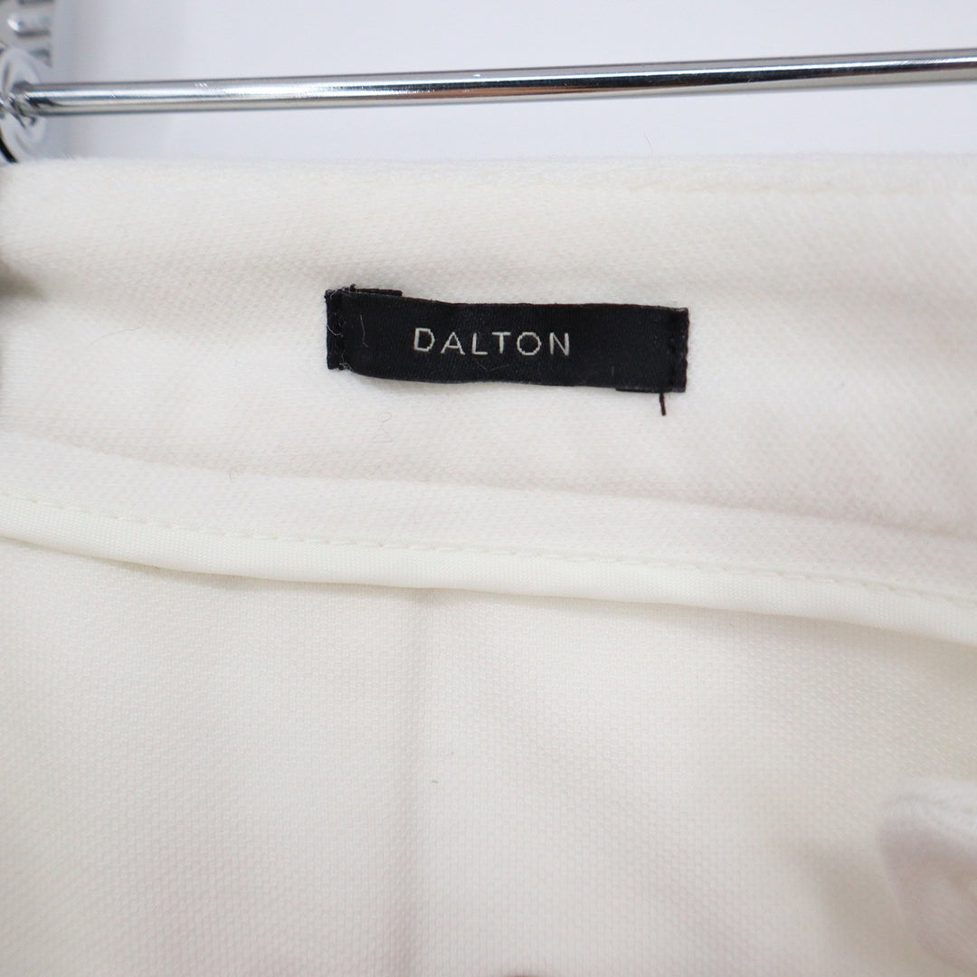 Talbots Dalton White Slim Straight Leg Pants Size 12 Stretch Cotton Nylon