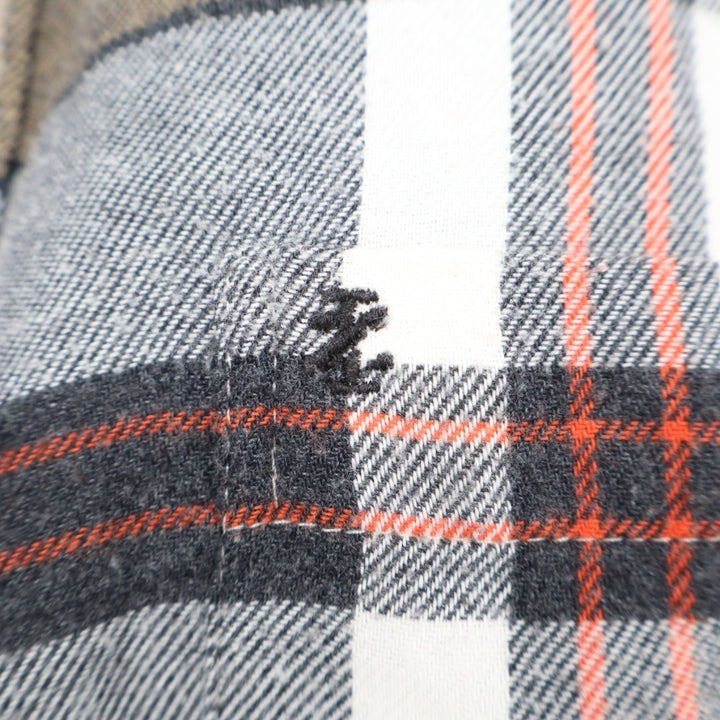 IZOD Saltwater Relaxed Classics Flannel Shirt Mens Large Multi Plaid Button Up