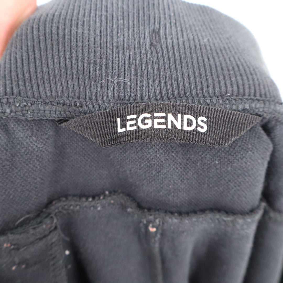Legends Aviation Jogger Mens XL Black Tapered Sweatpants Zipper Pockets