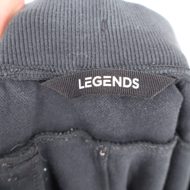 Legends Aviation Jogger Mens XL Black Tapered Sweatpants Zipper Pockets