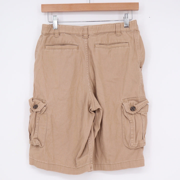 Wonder Nation Boys Khaki Cargo Shorts Size 18 Tan Stretch Cotton Utility