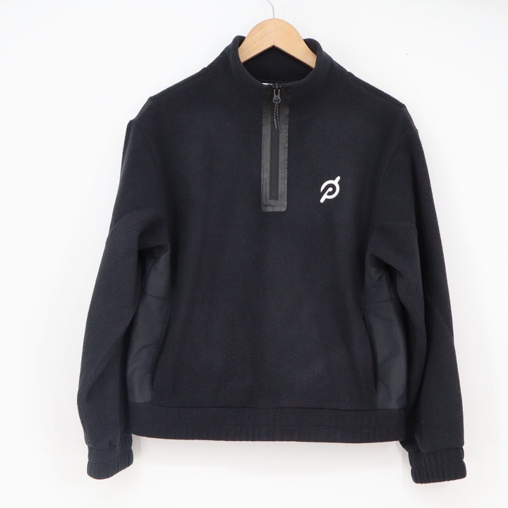 Peloton Pullover Womens S New Heights 1/2 Zip Black Fleece Athletic Excellent