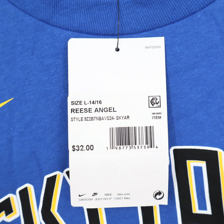 Nike Chicago Sky Angel Reese Skytown Rebel Edition Blue Youth Large T-Shirt 5
