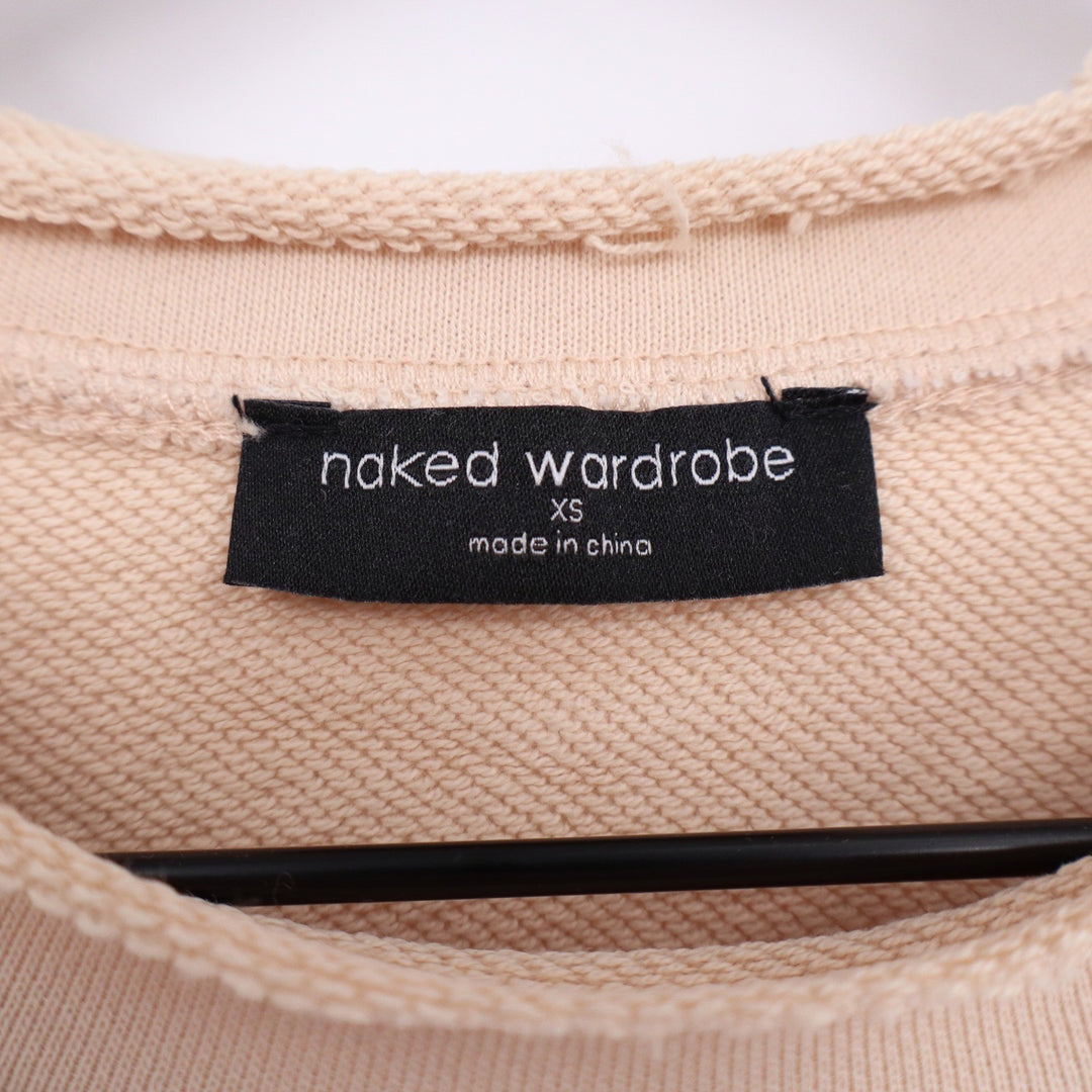 Naked Wardrobe Tan Beige Oversized Sweatshirt and Joggers Lounge Set XS