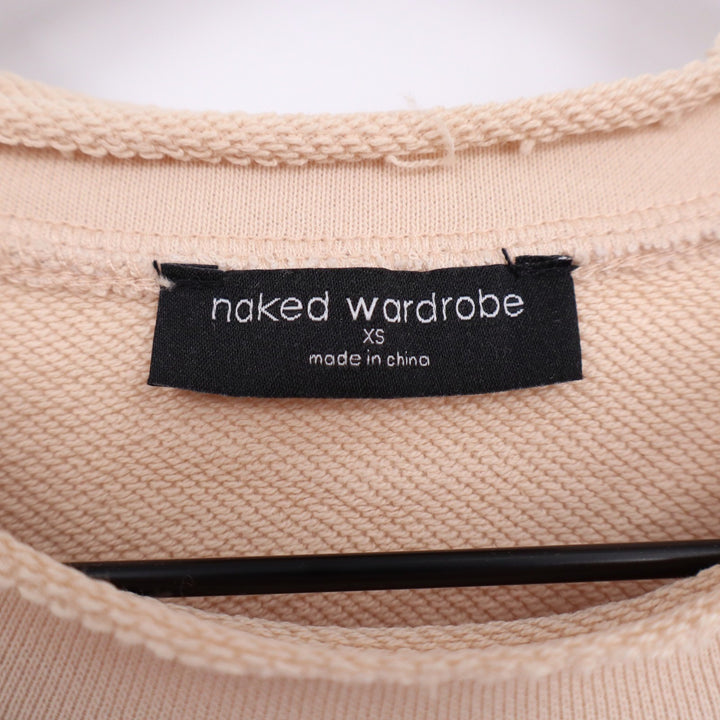Naked Wardrobe Tan Beige Oversized Sweatshirt and Joggers Lounge Set XS
