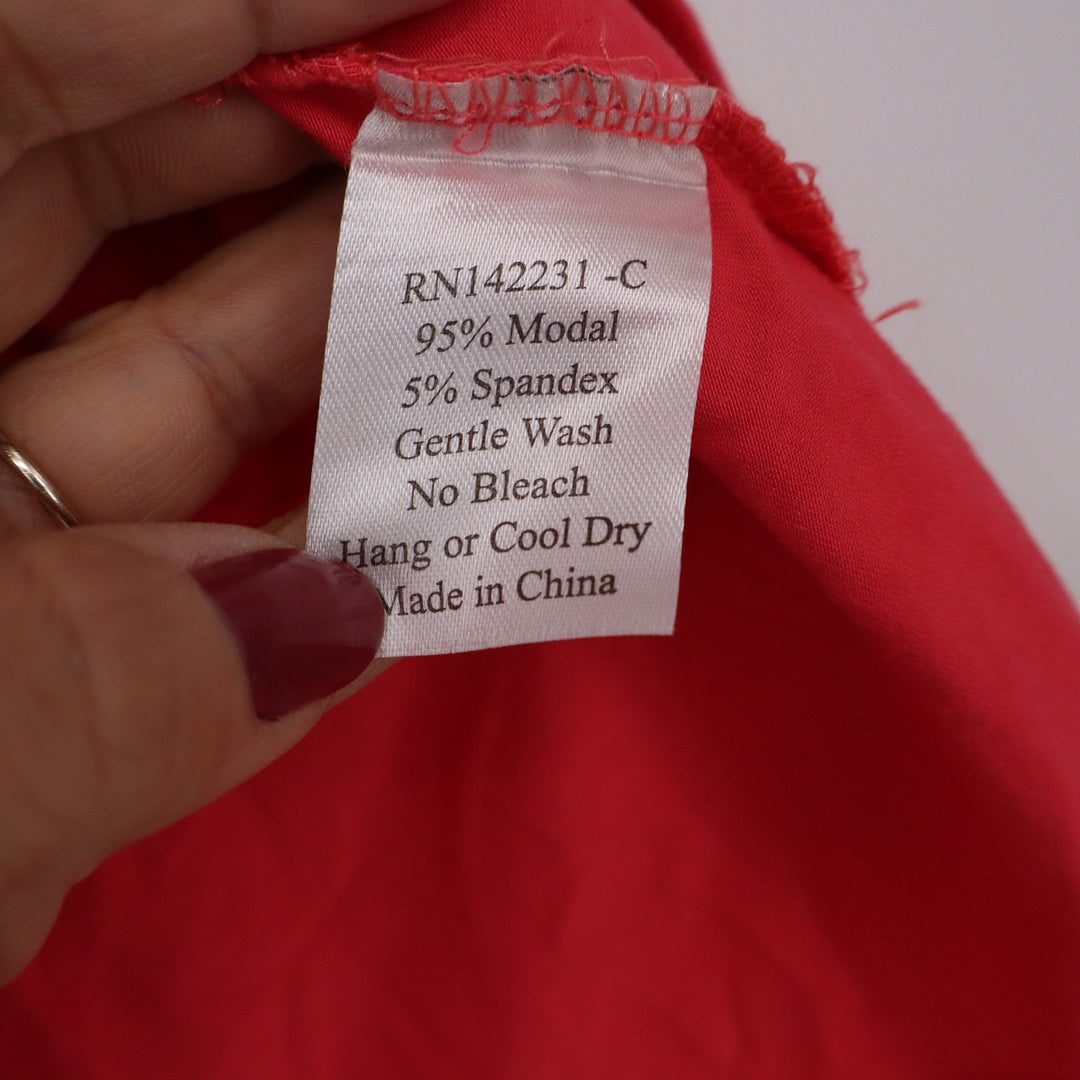 RipSkirt Hawaii Modal Spandex Tank Top Coral Red Womens Medium