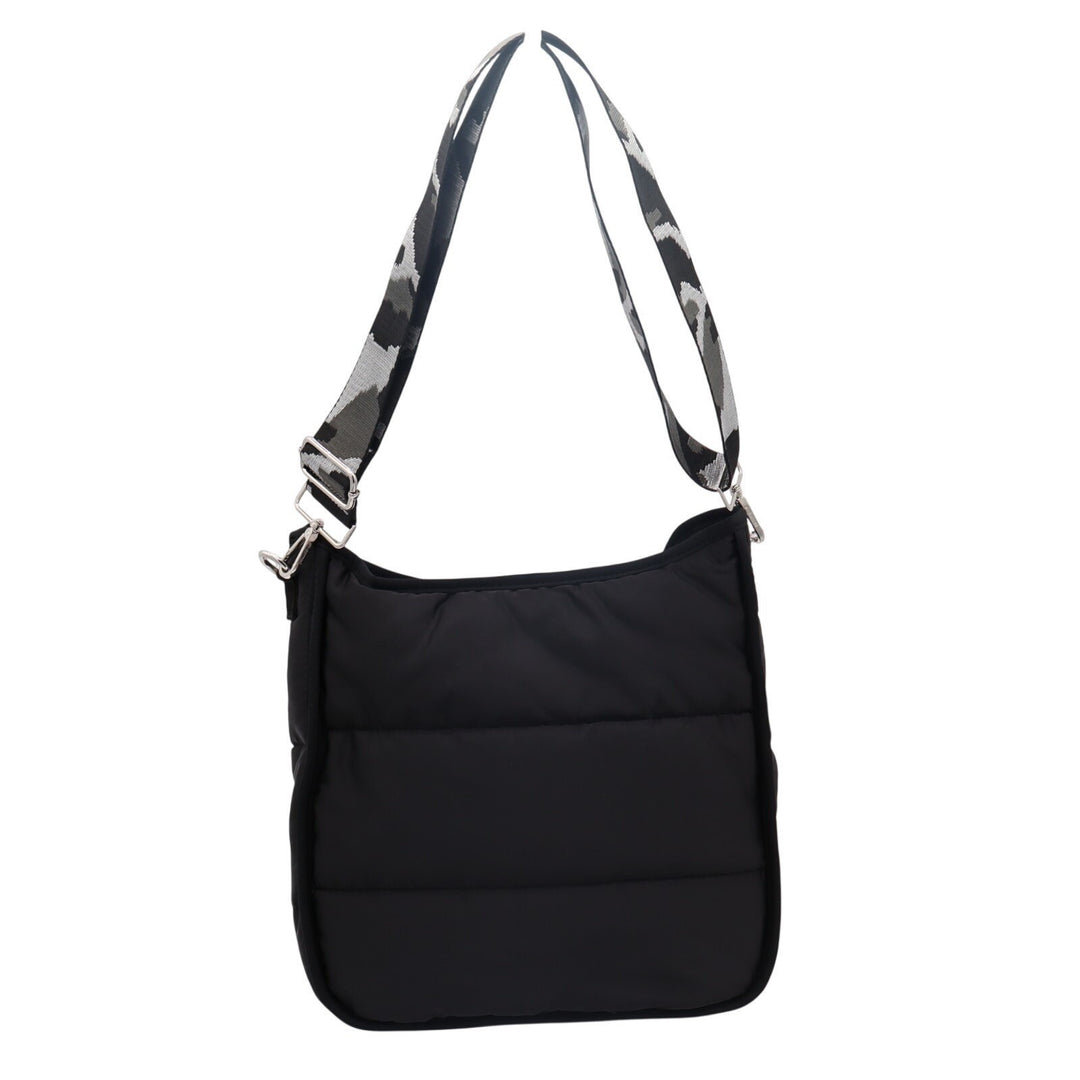 Womens Handbag Black Inner Pocket Detachable Adjustable Strap Crossbody Bag