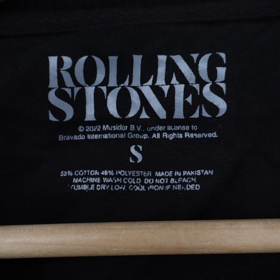 Rolling Stones Spiked Vampire Tongue Graphic Sweatshirt Black Small Bravado