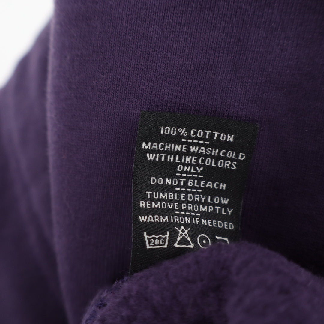 American Giant Classic Hoodie Mens Large Purple Fleece Lined Cotton Full Zip