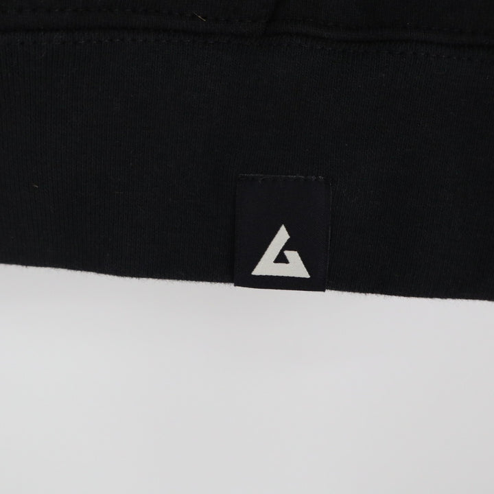 American Giant Bomber Jacket Mens Medium Black Full Zip Cotton Kangaroo Pocket