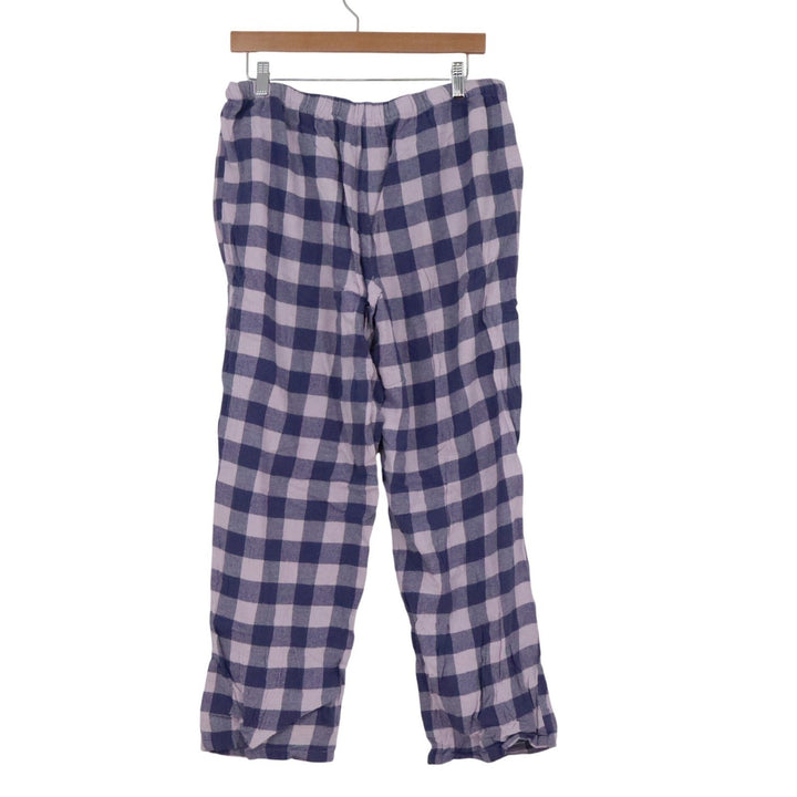 Sonoma Goods For Life Purple Buffalo Check Cotton Flannel Pajama Pants Large