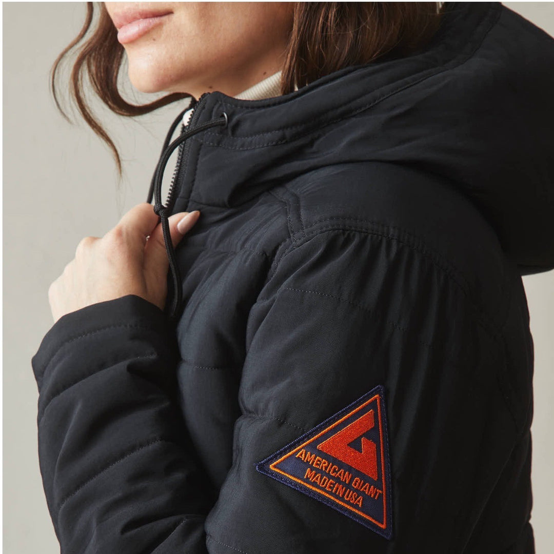 American Giant Women's Blizzard Full Zip Made In USA Size XS