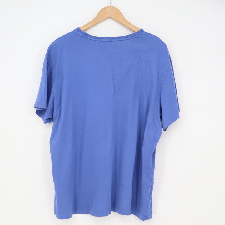 Polo Ralph Lauren T-Shirt Mens XL Classic Fit Blue Pink Pony Logo Excellent