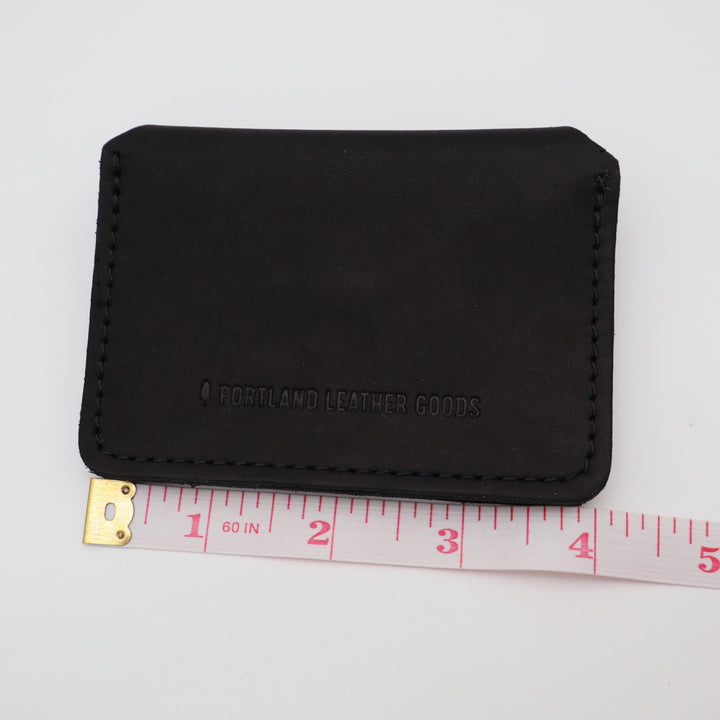 Portland Leather Goods Lovebug Womens Wallet Core Black 2 Spacious Compartments