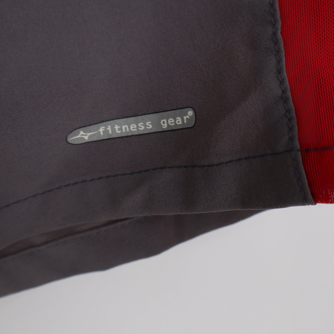 Fitness Gear Shorts Mens XXL Gray Red Athletic Mesh Lined Training Excellent