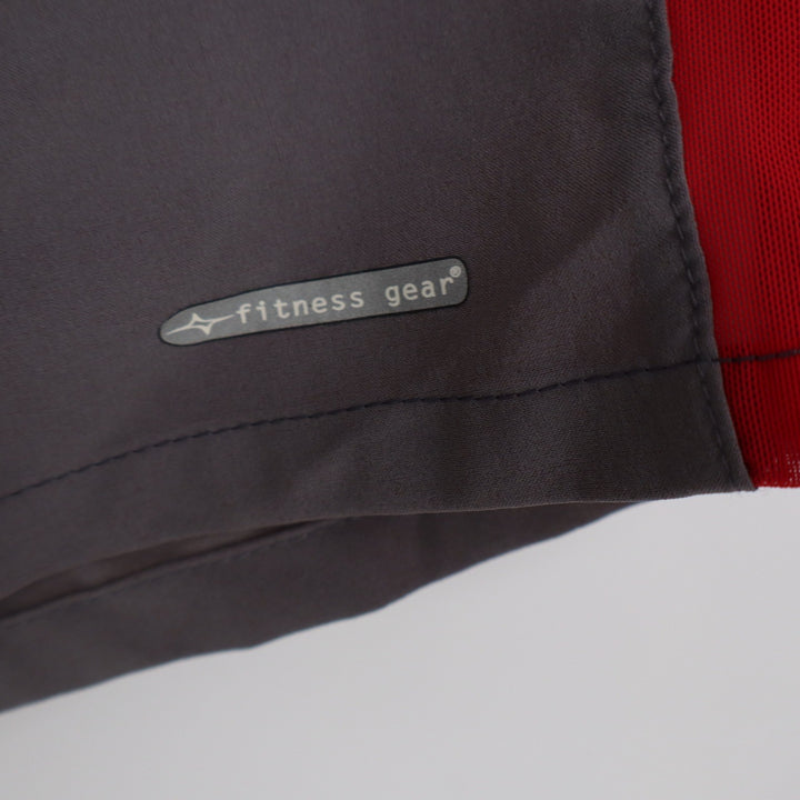 Fitness Gear Shorts Mens XXL Gray Red Athletic Mesh Lined Training Excellent