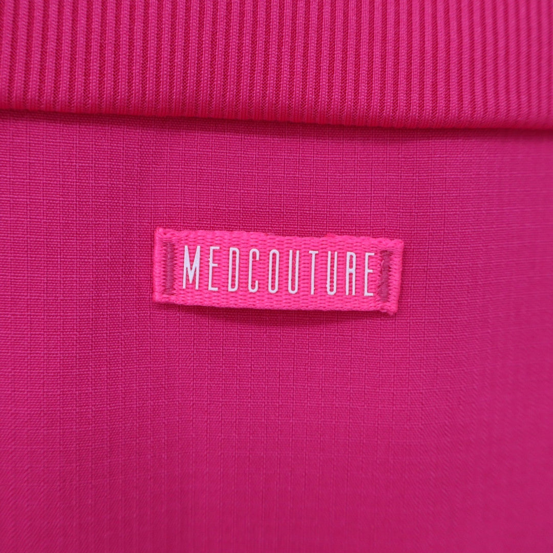 Med Couture Scrub Top Womens S Amp Pink 4-Way Stretch Sleeveless NEW