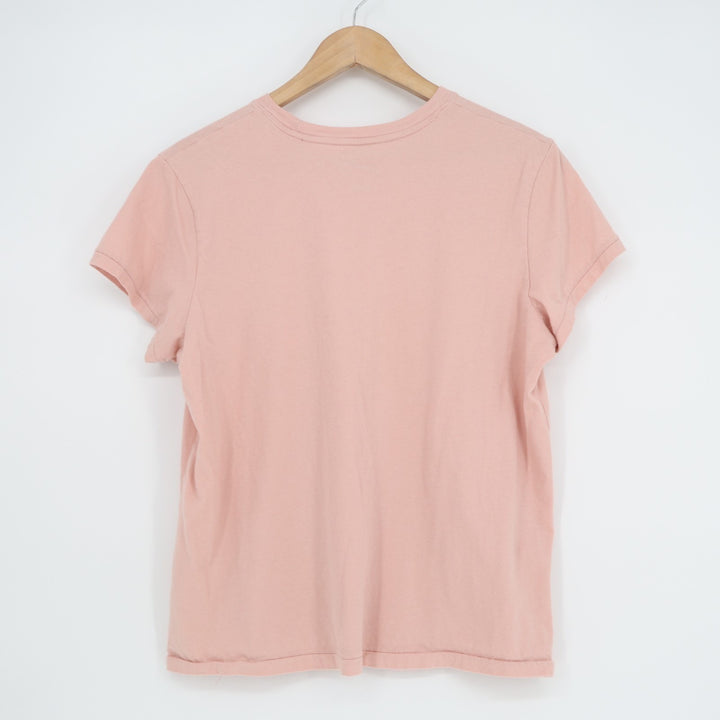 Universal Thread T-Shirt Womens L Blush Cotton Short Sleeve Crew Neck Pullover