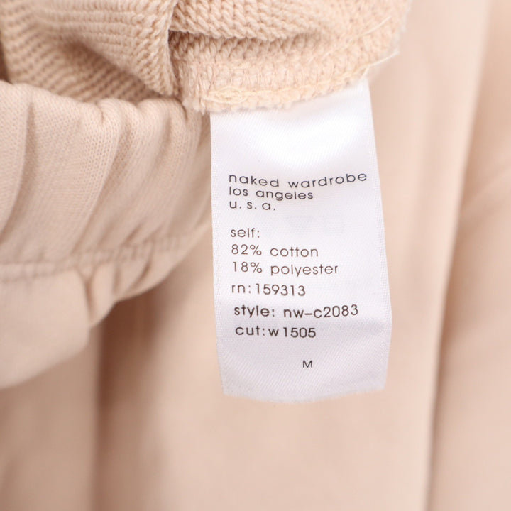 Naked Wardrobe Tan Beige Crewneck Sweatshirt Joggers Lounge Set M