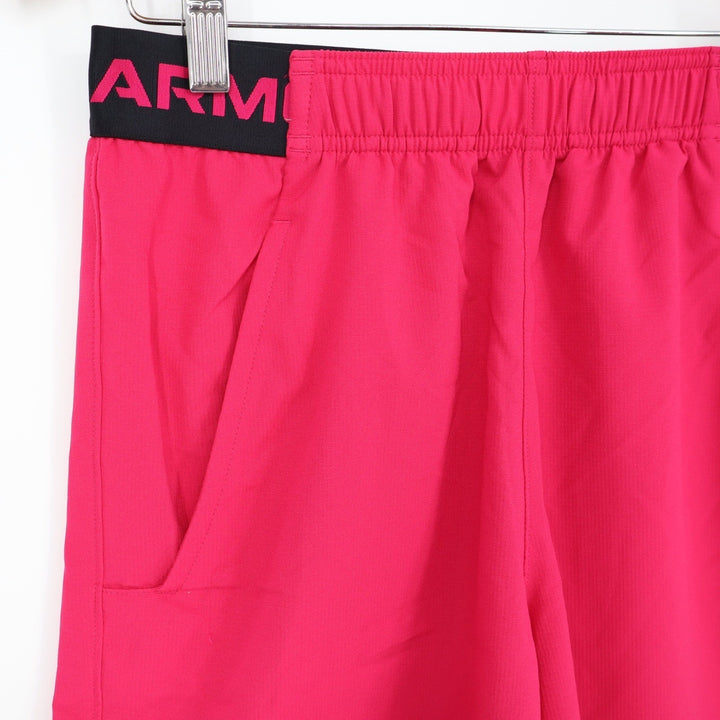 Under Armour Mens Vanish Woven 6in Shorts Pink Black Size S NEW