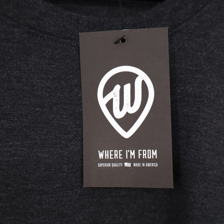 Where I'm From New Jersey Graphic Tee Mens XL Charcoal Heather Made in USA NWT